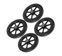 LRXIYODE 2 Pairs Anti-slip Replacement Front Wheels for Wheelchair and Walker Stroller Caster Accessories Stable Rollators Parts for Elderly Mobility Aid