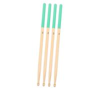 LRXIYODE 2 Pairs Lightweight Wooden Drum Sticks Percussion Mallets for Practice Performance Comfortable Grip Durable Design for Beginners Electric Drums