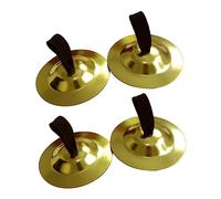 LRXIYODE 2 Pairs Mini Finger Cymbals for Copper Rhythm Instruments for Belly Dance and Parties Easy to Use Musical Props Durable Construction for Dance Entertainment