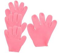 LRXIYODE 2 Pairs Silicone Moisturizing Gloves for Dry Hands Hydrating Gloves for Women Overnight Hand Care with Wrinkle Reduction and Deep Moisture for Rough Skin