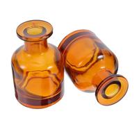 LRXIYODE 2 Pcs 150ml Amber Glass Reed Diffuser Bottles Sticks, Empty Aromatherapy Oil Diffuser Holders for Home, Office and Car Fragrance