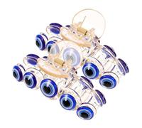 LRXIYODE 2 pcs Blue Evil Eyes Hair Claw Clips Strong Grip Resin Jaw Clips for Women and Comfortable Lightweight Decorative Hair Accessories