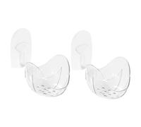 LRXIYODE 2 Pcs Cosmetic Sponge Holder with Ventilated Makeup Sponge Storage Rack Compact Wall-mounted Design for Healthy Drying and Organized Cosmetics