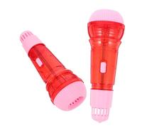 LRXIYODE 2 Pcs Echo Microphone Plastic Mic for Early Education Language Development Pretend Play Musical Instrument Safe