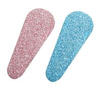 LRXIYODE 2 pcs Nail Scissor Protective Covers PU Leather Glitter Manicure Shears Holder Portable Scissors Case for Manicurist Pedicure Tool Storage