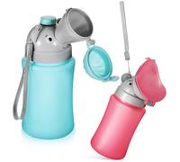 LRXIYODE 2 Pcs Portable Small Urinal Bottles for Travel and Outdoor Garden, Made of Abs+pp with Good Sealing Performance and Easy to Use, Lightweight Bucket Shape for Toddlers and Girls