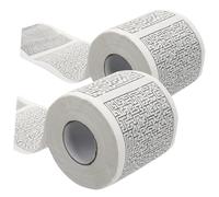 LRXIYODE 2 Rolls Creative Printed Toilet Tissue Roll Pattern Soft Wood Pulp Bathroom Paper with Thick Absorbent No-Crumb Design for Home Hotel Public Restrooms Use