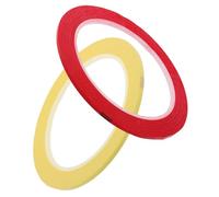 LRXIYODE 2 Rolls Violin and Cello Fingerboard Tape 3mm Red and Yellow Scale Stickers for Accurate Finger Placement Essential Musician Accessories for Beginners