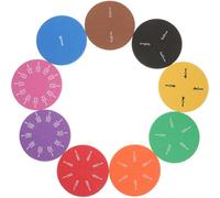 LRXIYODE 2 Sets 18pcs round Fraction Circles Eva Foam Teaching Aids for Primary School Math Learning, Educational Study Accessories for Students, Fraction Props for Classroom Random Color