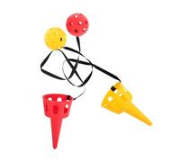 LRXIYODE 2 Sets Catch Game Scoop Ball for Red Yellow Outdoor Activities Lightweight Portable Balls for Family Fun for Parent Interaction