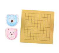 LRXIYODE 2 Sets Childrens Go Chessboard with Cute Cartoon Dual Sided Line Boards Portable Travel Go Game for Educational Strategy for Logical Thinking and Brain Development