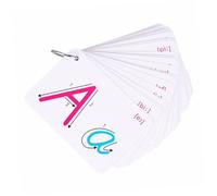 LRXIYODE 2 Sets Colorful Double-sided Letter Cards for Learning Abc Literacy Educational Portable Smooth Surface Flashcards for Early Vocabulary Development