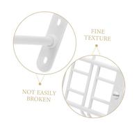 LRXIYODE 2 Sets Under Desk Cable Storage Rack with Mesh Design for Tidy Wire Management Compact Cord Organizer for Home Office Easy Installation with Complete Tools White Finish