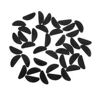 LRXIYODE 20 Pairs Soft Silicone Eyeglass Nose Pads Slip Self Adhesive Nose Bridge Cushions for Glasses Repair Fit for Plastic Frames Sunglasses Optical Glasses with Black Skin Friendly