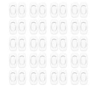 LRXIYODE 20 Pairs Square Silicone Nose Pads for Glasses Non-Slip Eyewear Replacement Cushions with Adhesive for Sunglasses and Eyeglasses Repair