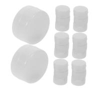 LRXIYODE 20 Pcs White Rattle Inserts for Baby Toys and Dolls Plastic Rattle Balls with Authentic Sound Effect and Lasting Performance for Animal Puppet Toys