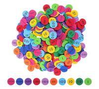 LRXIYODE 200pcs Colorful Place Value Discs Math Counting Chips for Early Education Learning Tools Enhance Observation Coordination Suitable for Home Kindergarten Teaching