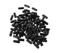 LRXIYODE 200pcs Headband Rubber Ends and Replacement Caps 4.5mm Inner Diameter for 7mm Hair Hoops Protective Rubber Tip Covers for Diy Headband Repair