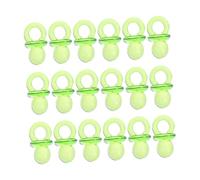 LRXIYODE 200pcs Mini Pacifier Shower Decorations in Transparent Green Acrylic Cute Table Decor for Boy Girl Party Favor for Shower Games and Birthday Celebrations