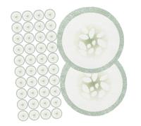 LRXIYODE 200pcs Non Woven Cucumber Eye Gentle Eye Care Pads with Delicate Print High Absorption Fabric for Hydrating and Brightening