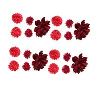 LRXIYODE 20PCS Ancient Style Flower Hair Clips Handmade Realistic Hanfu Floral Hair Accessories for Lightweight Vintage Chinese Style Barrettes for Weddings Festivals and Parties