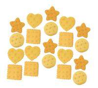 LRXIYODE 20pcs Artificial Cookie Model Photo Props Realistic Simulation Biscuit Decor for Kitchen Display Home Decoration and Food Photography Random Style