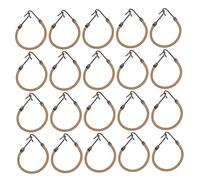 LRXIYODE 20Pcs Elastic Ponytail Holder Hooks for Styling Apricot Bungee Bands for Ponytails Braids and Half Knots No Tugging Suitable for All Hair Types