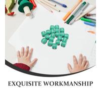 LRXIYODE 20pcs Green Multi-Sided Fraction Dice Rounded Corners for Math Teaching Classroom Activities Educational Role Playing Dice Set