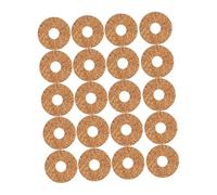LRXIYODE 20pcs Guitar Pick Handle Cork round Grips Non-slip Pad for Ukulele Picks Holder Reusable Bass Grip Support Cushion