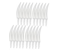 LRXIYODE 20PCS Halloween Pumpkin Teeth Plastic Fake Fangs for Jack O Lantern DIY Craft Decorations Spooky Pumpkin Party Decor Kit for Home School Activities