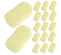 LRXIYODE 20PCS High-density Hairdressing Sponge Brushes for Barbers Neck Duster Pads for Broken Hair Removal and Beard Cleaning Soft Non-scratch Hair Salon Tools Yellow