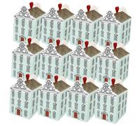 LRXIYODE 20Pcs House Shaped Candy Boxes Creative Gift Holders for Wedding Bridal Shower Party Kraft Paper Candy Containers for Cookies Chocolates Nuts and Festive Celebrations