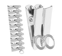 LRXIYODE 20pcs Iron Lavalier Microphone Clips Metal Collar Mic Cord Holders for Secure Grip Lightweight and Portable Lapel Mic Clips for Vlogging Interviews Public Speaking