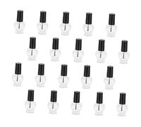 LRXIYODE 20pcs Love-heart Shaped Nail Polish Empty Bottles Reusable Nail Gels Container for