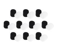 LRXIYODE 20pcs Microphone Windproof Cover for Headset Windscreen Muff Noise Reducing Function for Conference Recording and Live Streaming