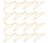 LRXIYODE 20Pcs Mini Doll Clothes Hangers Convenient Tiny Clothing Rack for Dollhouse Decorative Miniature Hangers for Doll Fashion Display