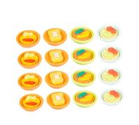 LRXIYODE 20pcs Mini Japanese Snack Food Models for Doll House Realistic Miniature House Food Decor Mixed Style Tiny Cuisine for Scene Matching and Photography Props