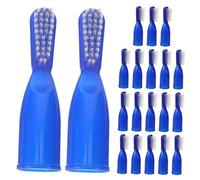 LRXIYODE 20pcs Mini Toothbrush for Prisons and Rehabilitation Centers Portable Half-Finger Design for Oral Hygiene Ergonomic Grip for Enhanced Comfort
