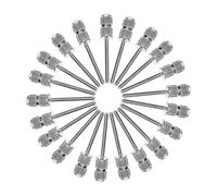 LRXIYODE 20pcs Nail Drill Bits Manicure File Bits 2.35mm Metal Sanding Bands Mandrel Silver for Electric Nail Drill Pedicure