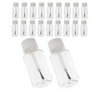 LRXIYODE 20Pcs Plastic Nail Polish Containers Nail Polish Bottles with Brush 20Ml Lightweight Efficient Dispensing for Professionals and DIY Lovers at Parties and Longterm Storage