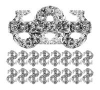 LRXIYODE 20pcs Sign Shaped Nail Charms for DIY Manicure Decorations Creative Silver Symbol Nail Art Accessories for Women Sturdy Attractive Manicure Charms