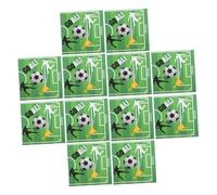 LRXIYODE 20pcs Soccer Themed Reusable Napkins Soft and Absorbent Party Supplies for Football Events Birthdays Camping and Gatherings Soccer Fan Decor