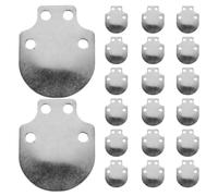 LRXIYODE 20pcs Stainless Steel Fish Scale Metal Plates for Costume Making Supplies, Lightweight and Easy to Rivet, for Renaissance and Cosplay Armour Crafting Accessories