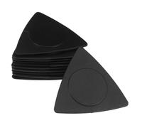 LRXIYODE 20pcs Triangle Folk Guitar Picks Black Abs Material Anti-slip Grip Acoustic Guitar Accessories with Thin Medium Heavy Gauges for Musicians and Guitarists
