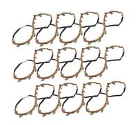 LRXIYODE 20pcs Woven Leaf Headpiece Hairbands Simulation Leaves Braided Wreath Headbands for Women Halloween Cosplay Hair Accessories