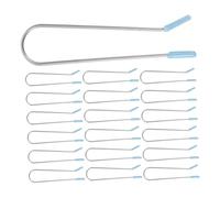 LRXIYODE 24pcs Hot Roller U-shaped Clips Replacement for Electric Curlers Heat-resistant Hair Styling Tools Secure Hold Easy Installation for Quick Salon-quality Curls at Home