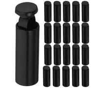 LRXIYODE 24pcs Metal Cord End Caps for Drawstrings and Shoelaces, Zinc Alloy Barrel-shaped Cord Locks, Prevent Unraveling and Slippage, for Jackets and Clothes, 24 Small Black Pieces
