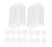 LRXIYODE 24pcs Portable Toothbrush Head Covers Dustproof Travel Toothbrush Accessories for Electric Manual Brush Heads Versatile Hygiene Protection Convenient Storage Case