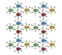 LRXIYODE 24pcs Sticky Wall Ladybug Realistic Lifelike Cartoon Ladybird Models for Sensory Play Outdoor Activities and Party Favors Portable Climbing Insect in Green Red Blue Yellow