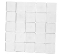 LRXIYODE 24pcs Transparent Acrylic Blank Dice Cubes Smooth Square Clear Game Dices for Board Games DIY Sticker Teaching Props Lightweight Portable